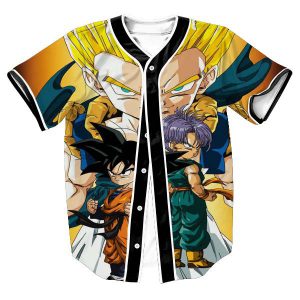 Dragon Ball Z Youth Baseball Jersey Top | X-Large 18-20 Stylin Online