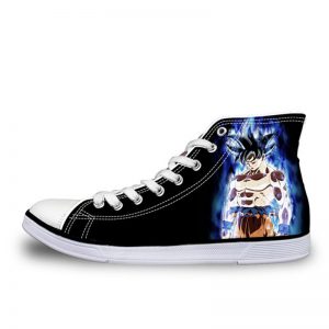 FORUDESIGNS Teenagers Boys High top Vulcanized Shoes HOT Anime Dragon Ball Z Super Canvas Shoes for - DBZ Shop