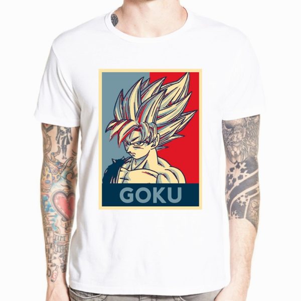 Dragon Ball Z Goku T shirt Short sleeve O Neck Tshirt Summer Saiyan Vegeta Harajuku brand 25 - DBZ Shop
