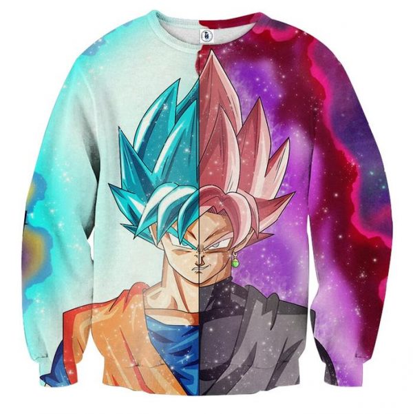 Dragon Ball Super Goku Rose Vegito 2 Blue Cool Beach Sweater - DBZ Shop