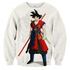 Dragon Ball Z Cool Adult Goku Fighter Attire Shenron Sweater 1 - DBZ Shop