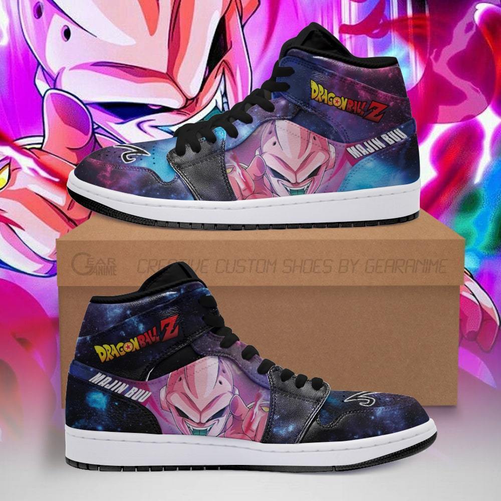 majin buu jordan sneakers galaxy dragon ball z anime shoes fan pt04 - DBZ Shop
