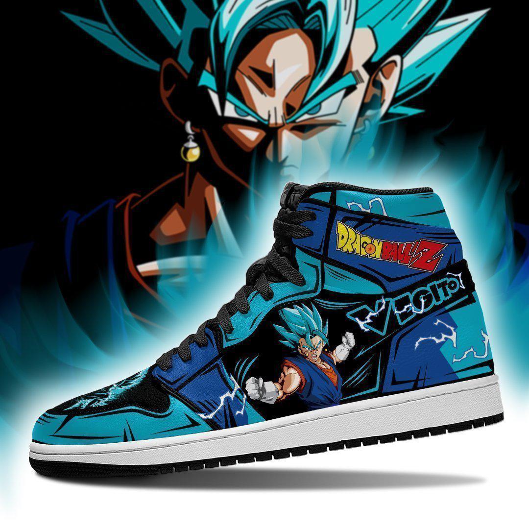 vegito blue shoes boots dragon ball z anime jordan sneakers fan gift mn04 gearanime - DBZ Shop