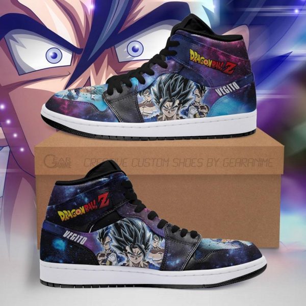 vegito jordan sneakers galaxy dragon ball z anime shoes fan pt04 - DBZ Shop