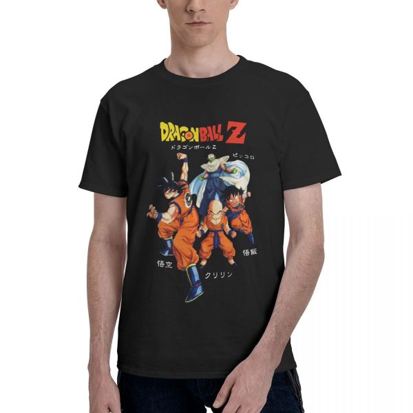Bandai Dragon Ball Z Men T Shirt Anime Saiyan Dbz Awesome Tees Short Sleeve T Shirt - DBZ Shop