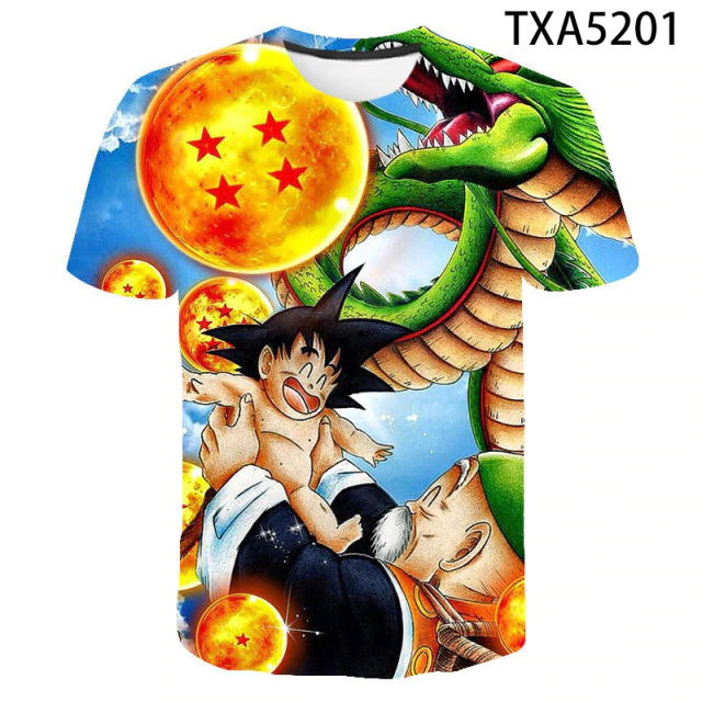 Fashion Anime Dragon 3D Print T Shirt Summer Style Men Women Children DBZ Short Sle 3 - DBZ Shop