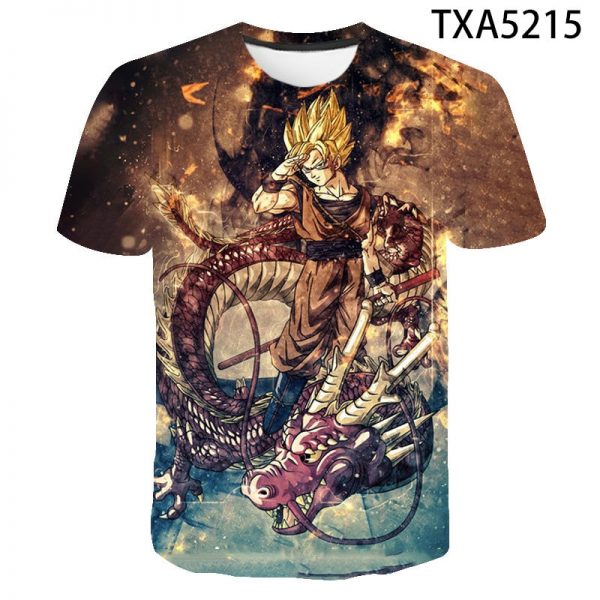 Fashion Anime Dragon 3D Print T Shirt Summer Style Men Women Children DBZ Short Sleeve Boy 5 - DBZ Shop