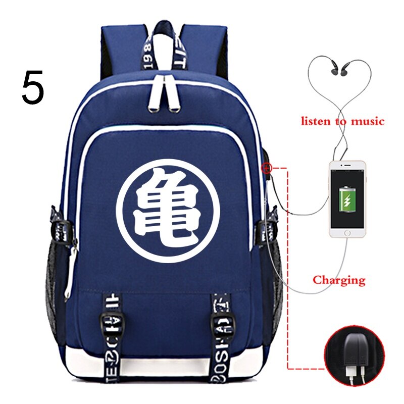 Hot Japan Anime Dragon Balls Z USB Charging Backpack Teenager Large Capacity Schoolbag Travel Bag Student 4 - DBZ Shop