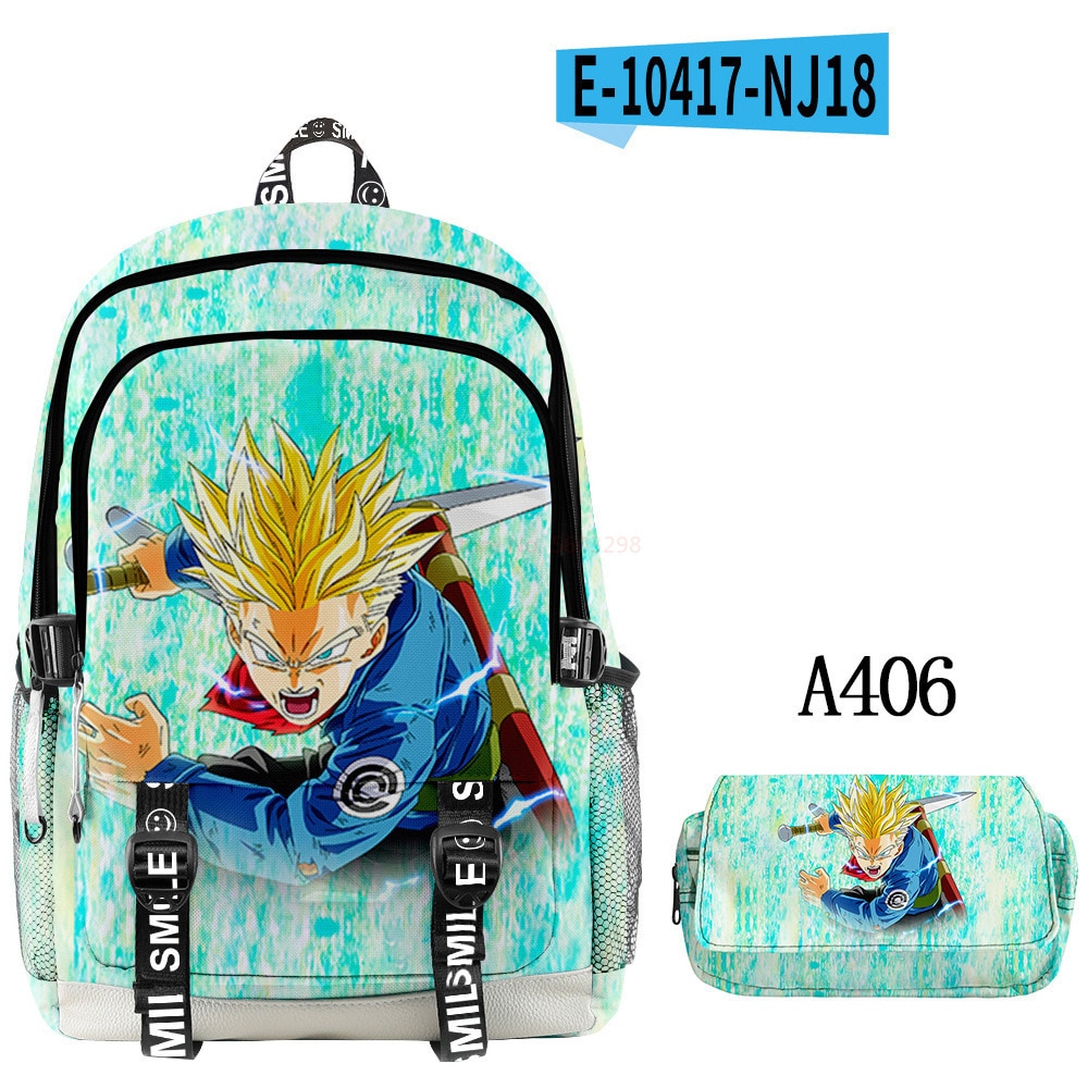Japan Anime Dragon Ball Z Goku Boys Schoolbag 2pcs set Backpack Pencil Case Children Cartoon Waterproof 4 - DBZ Shop