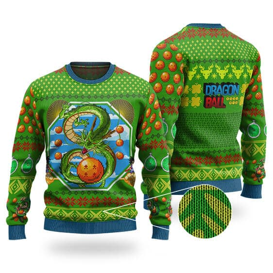 Kid Goku Shenron Green Ugly Xmas - DBZ Shop
